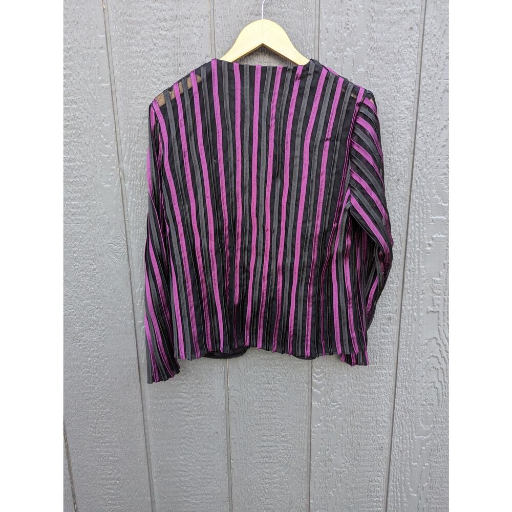 Vintage Goth Whimsygoth Dark Fairy Purple Black Jacket Witch Agatha Beetlejuice - Picture 5 of 5